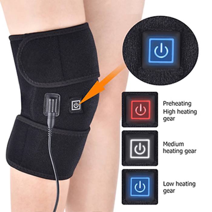 3-in-1 Heated Physiotherapy Knee Brace + Ice Pack Pocket
