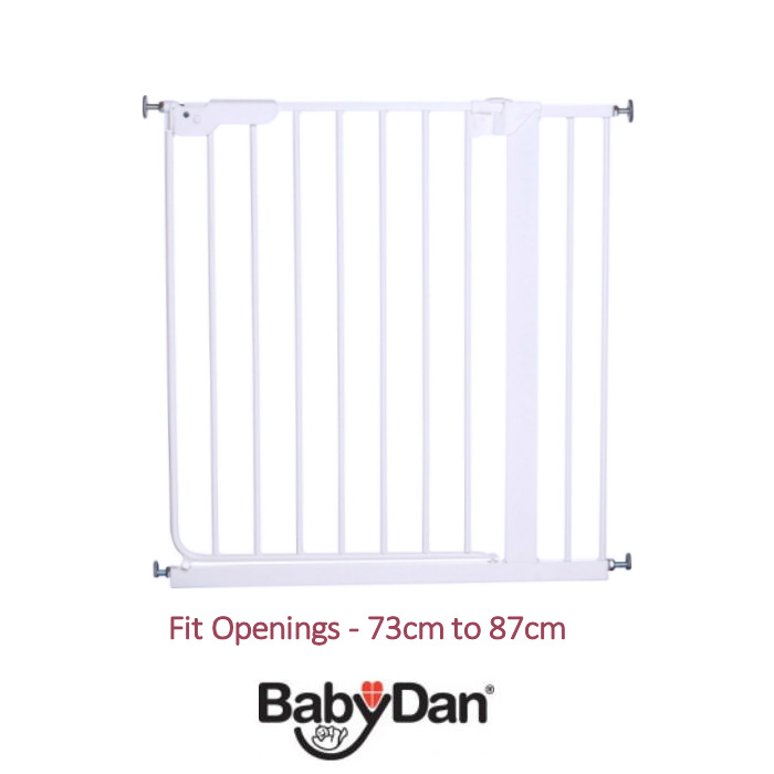 Babydan Luxury Danamic Pressure Indicator Stair Gate - White