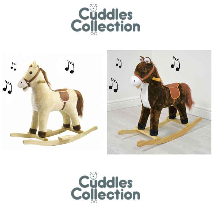 Cuddles Collection Small Mini Rocking Horse