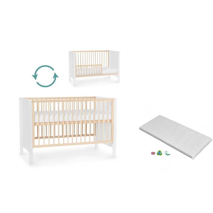 Kinderkraft Mia Mini Cot Bed & Fibre Mattress